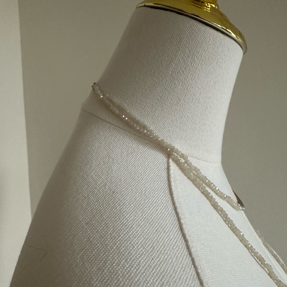 Beaded Necklace with Metal Embellishmemt - Picture 5 of 6